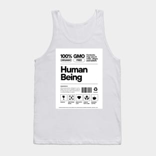 Organic Human Being Artwork - Embrace Nature with this 100% Organic, GMO Free Design Tank Top